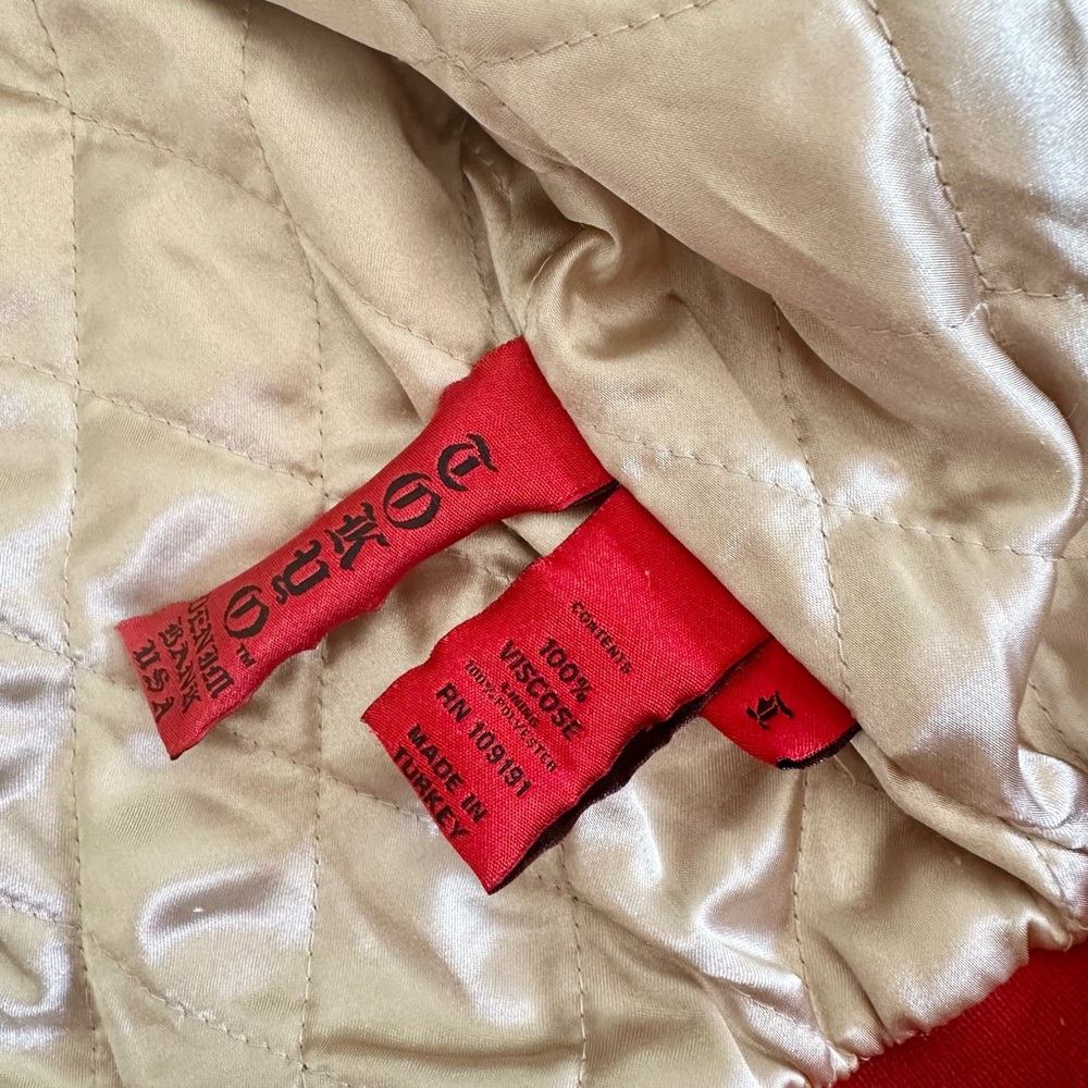 TOKYO DENIM BANK Satin Tiger Bomber Jacket Size Small - Picture 10 of 11